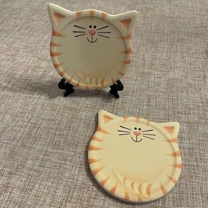 Cat coasters set of 2